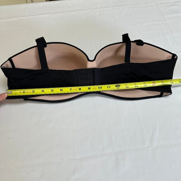 NEW Soma Women Black Enbliss Stay Put Strapless Bra Size 42C Wireless Adjustable - Picture 5 of 7